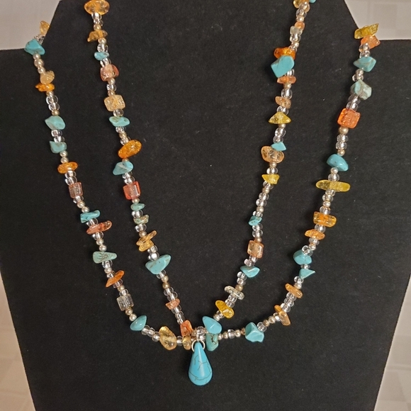 Double Strand Necklace - Picture 2 of 3